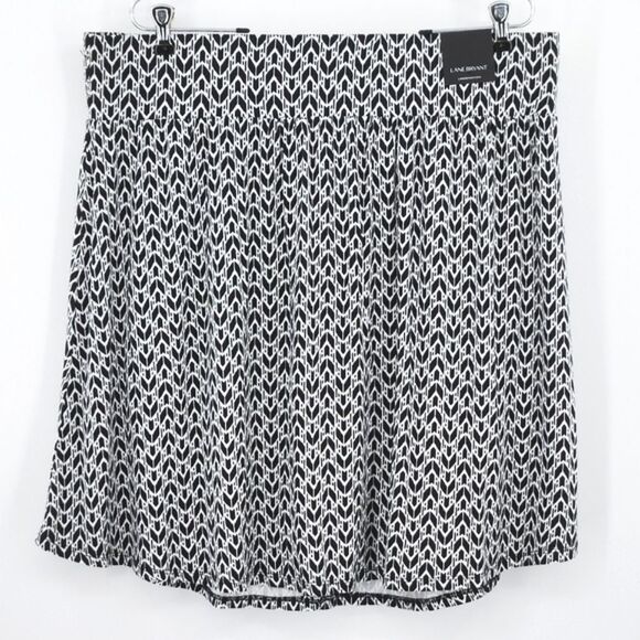 Lane Bryant Skirt Plus Size 18/20 Geometric Tribal Print Elastic Waistband Norm - Picture 1 of 6